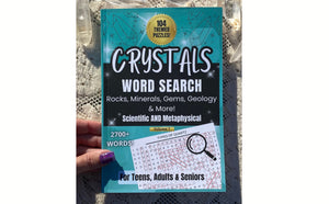 My "Crystals Word Search" Puzzle Book is on Amazon NOW!