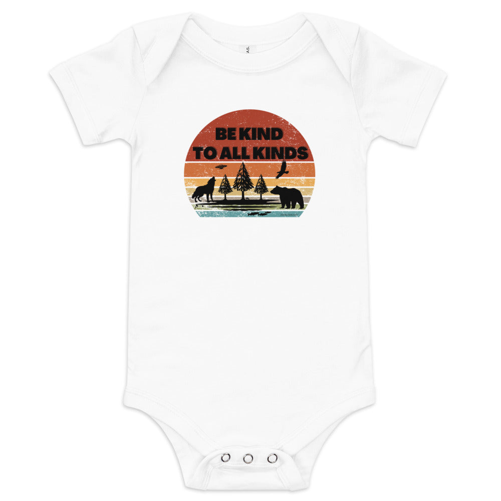 be kind to all kinds baby onesie t shirt by clarity cove