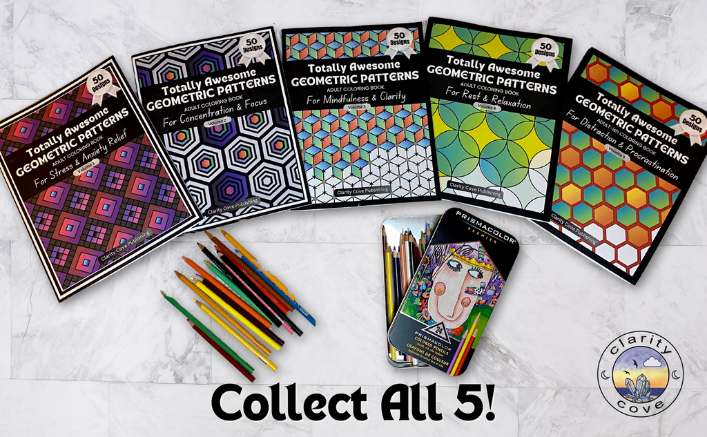 Adult Coloring Books for Art Therapy Stress & Anxiety Relief Flow Meditation Relaxation & Well Being