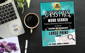 LARGE PRINT Crystals Word Search Books by Clarity Cove Publishing are available now!