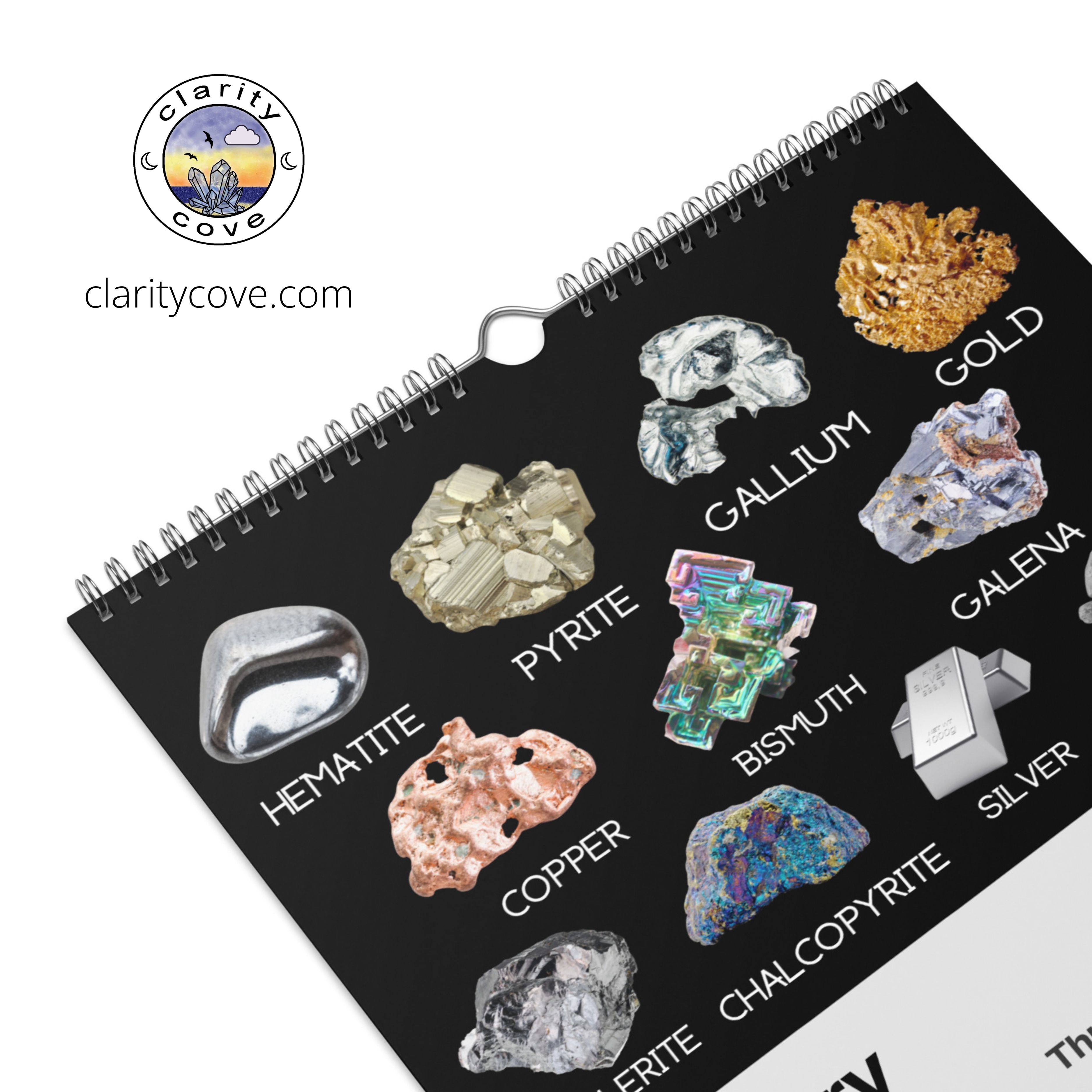 2025 Gem & Mineral Wall Calendar for Crystal Lovers, Geologists, Rockhounds, Gem Collectors Gift