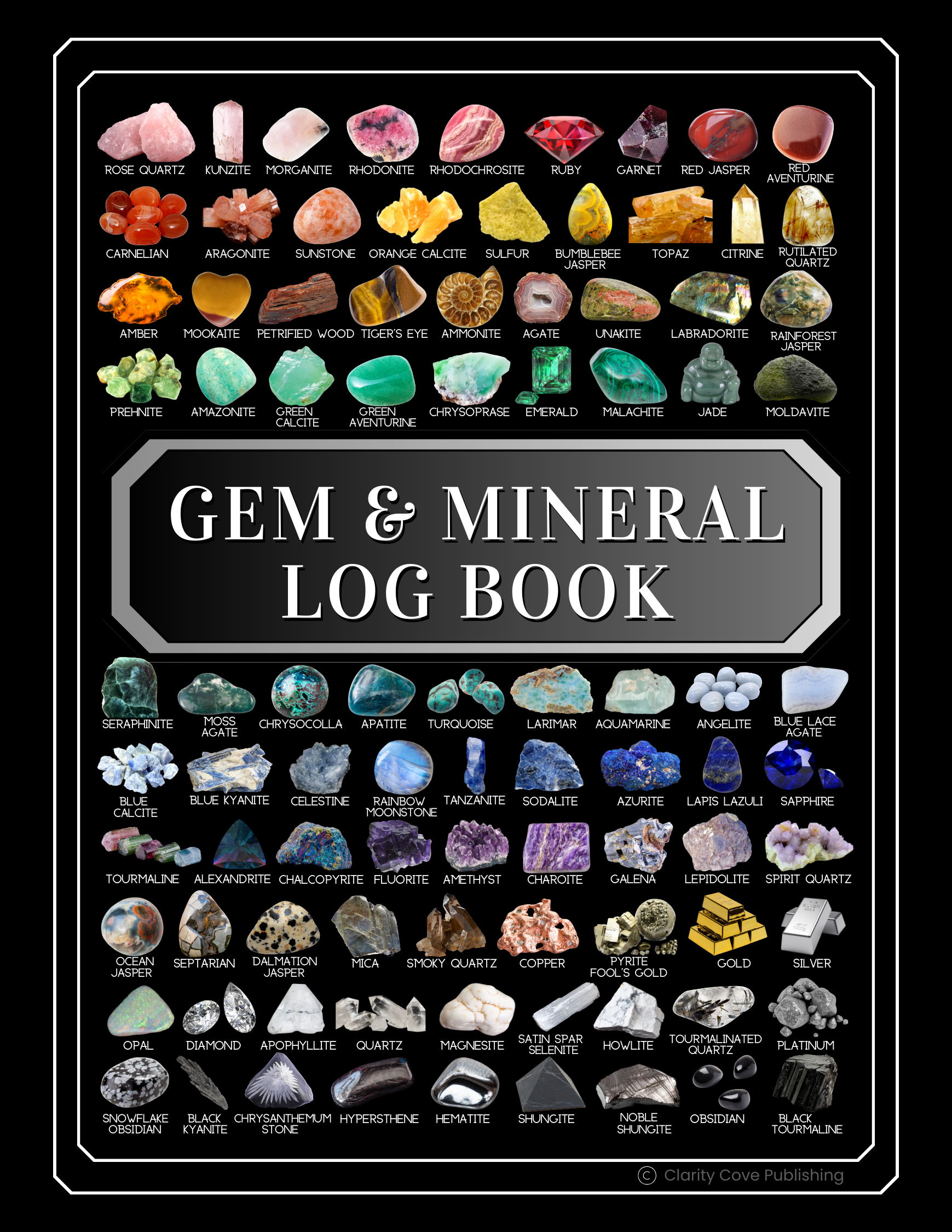 Gem & Mineral Log Book ~ Crystal Journal ~ By Clarity Cove