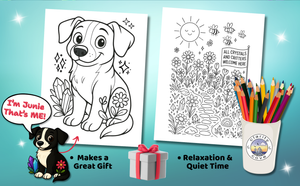 Crystals & Critters Furry Friends Coloring Book, Paperback, 50 Magical Coloring Pages