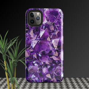 purple amethyst crystal geode phone case by clarity cove iphone 11 pro max