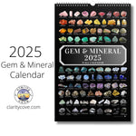 2025 Gem & Mineral Wall Calendar for Crystal Lovers, Geologists, Rockhounds, Gem Collectors Gift