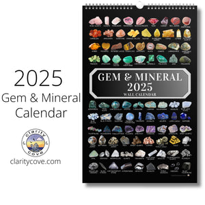 2025 Gem & Mineral Wall Calendar for Crystal Lovers, Geologists, Rockhounds, Gem Collectors Gift