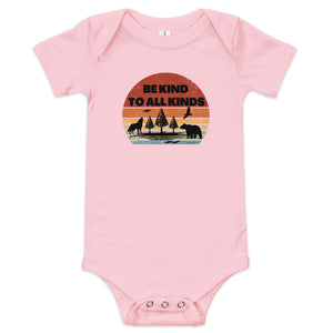 be kind to all kinds baby onesie t shirt by clarity cove