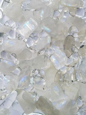 Vitajuwel Era Decanter with LUNA Gemstone Vial. Glass Gemwater Carafe Pitcher Moon Energy - claritycove.com
