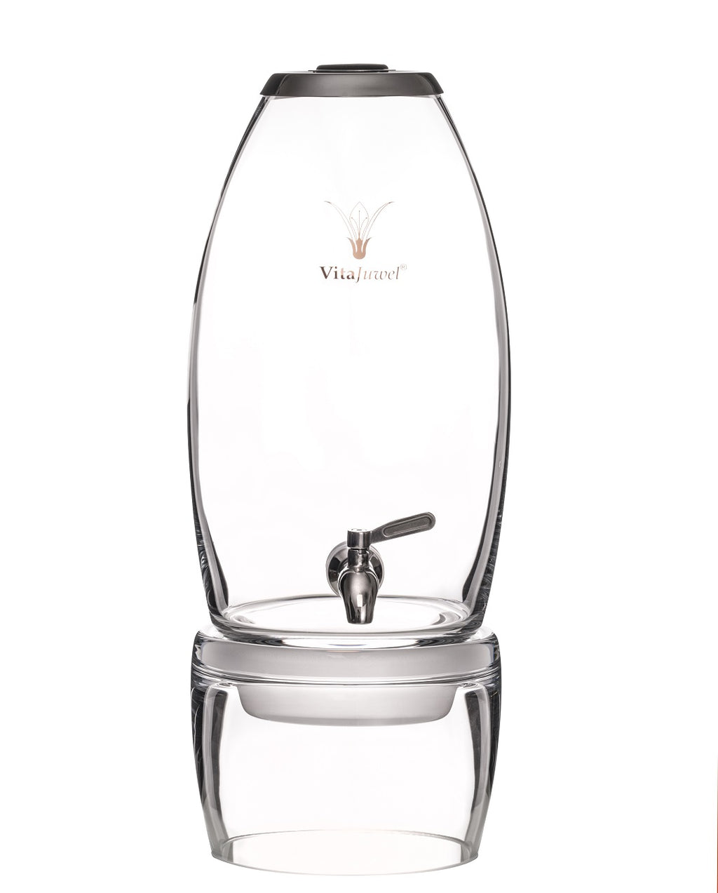 2 Gallon Gem Water Decanter - Vitajuwel Grande Water Dispenser  - Crystal Elixir Fountain - claritycove.com
