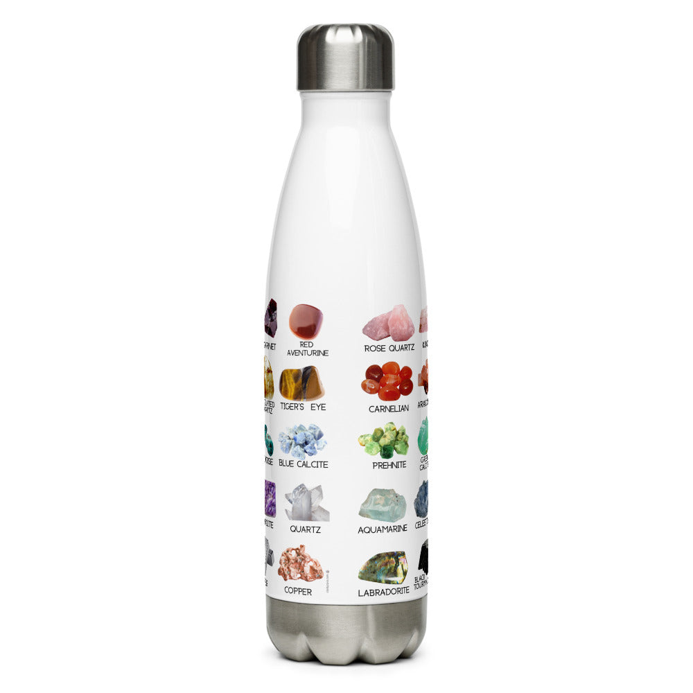 Crystal Collection Insulated Stainless Steel hot/cold Water Bottle Geology Reference Guide