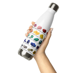Crystal Collection Insulated Stainless Steel hot/cold Water Bottle Geology Reference Guide