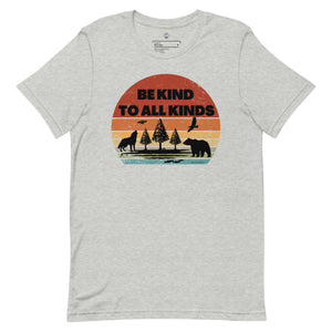 be kind to all kinds vintage sunset animals ufo t shirt by clarity cove