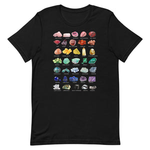 crystal collection rainbow rock geologist t shirt clarity cove