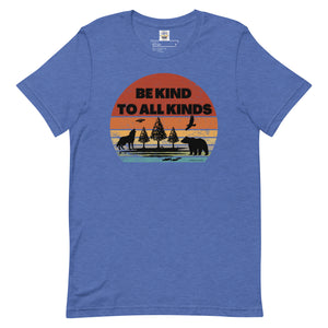 be kind to all kinds vintage sunset animals ufo t shirt by clarity cove