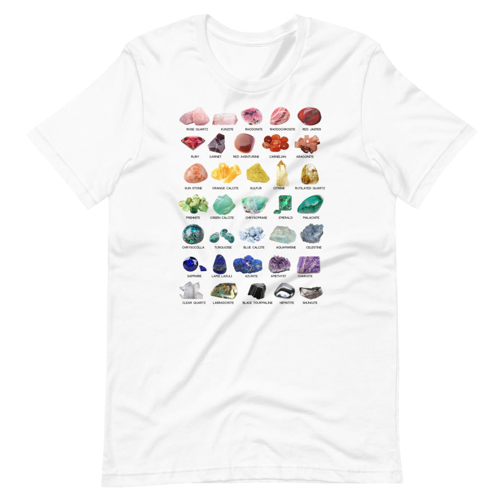 crystal collection rock lover geologist gemologist witchy tshirt