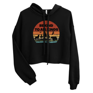 be kind to all kinds cropped hoodie by clarity cove