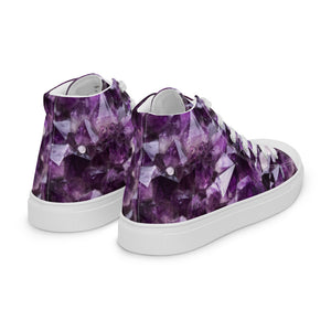 purple amethyst crystal high tops shoes by clarity cove