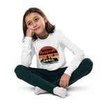 be kind to all kinds youth long sleeve tee by clarity cove white