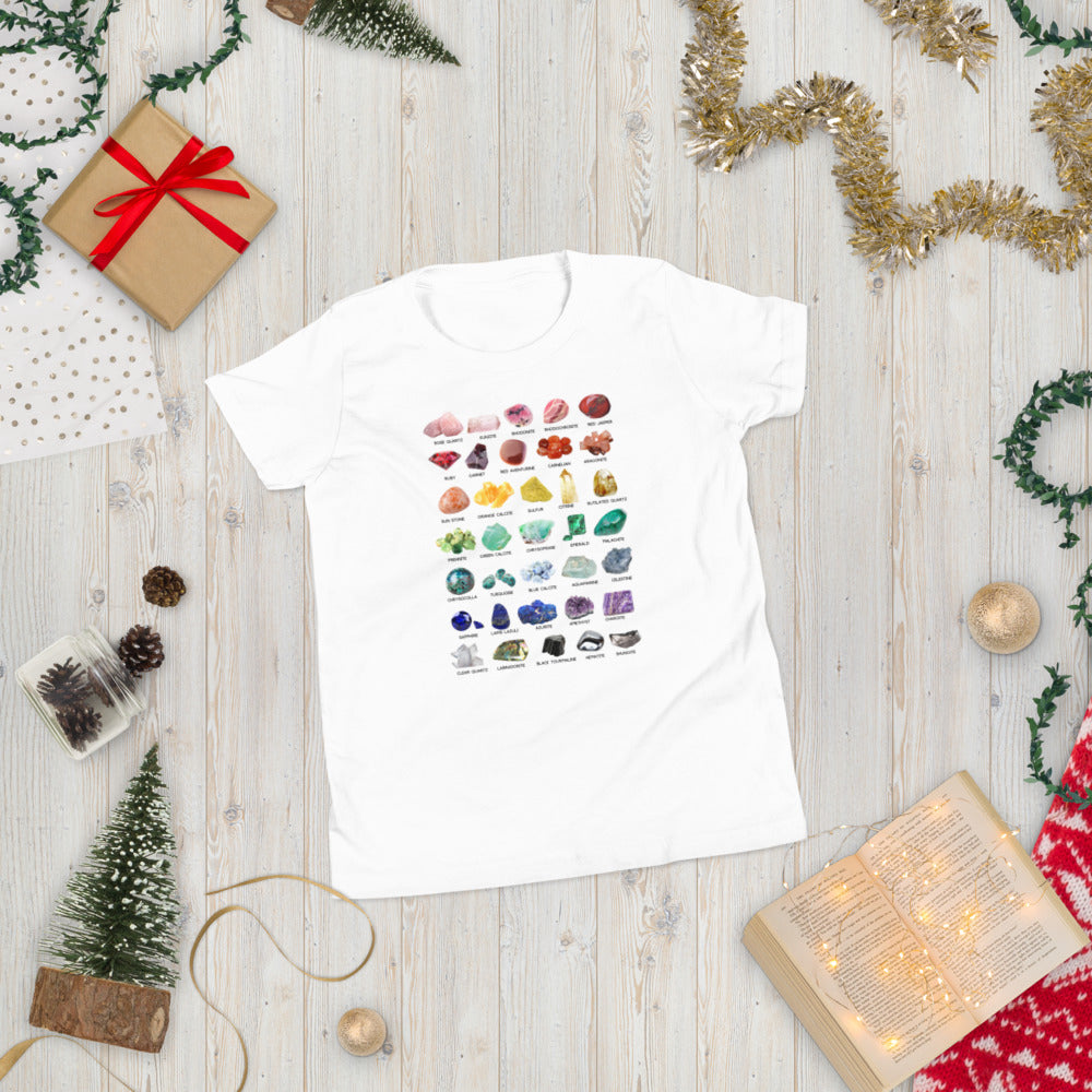 youth kid crystal collection rainbow rock lover collector geology student t shirt clarity cove geology holiday christmas gift stocking stuffer