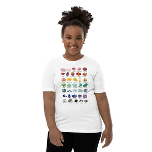 youth kid crystal collection rainbow rock lover collector geology student t shirt clarity cove geology 